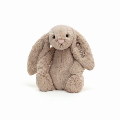 Jellycat Bashful Beige Bunny Medium New Zealand | WXHYV5769